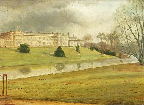 Wynyard Hall overlooking the Lake, 1893, George Goodwin Kilburne