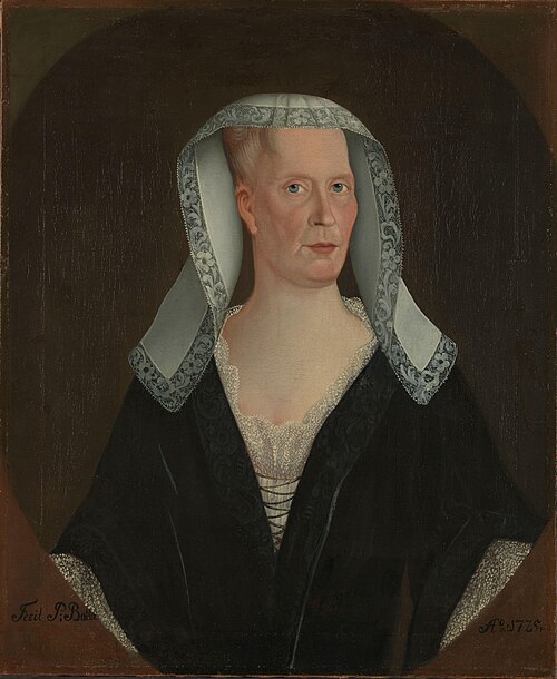 Mrs. Vicar Maren Lemvig, b. Stoltenberg, 1725, 1725, Peter Petersen Batta