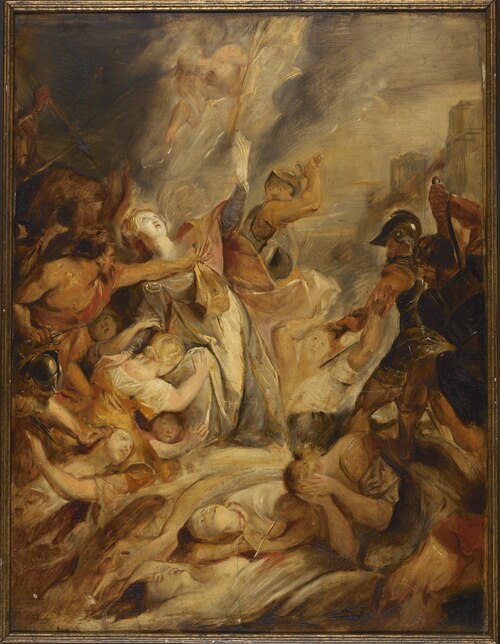 The Martyrdom of Saint Ursula, 1877, Max Sulzberger