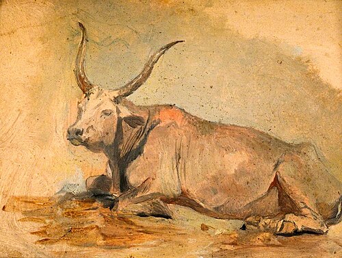 Roman Ox (Lying down), , George Heming Mason
