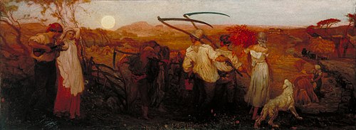 The Harvest Moon, 1872, George Heming Mason