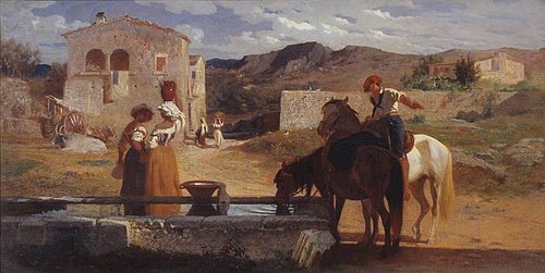 Italian Landscape, 1851, George Heming Mason