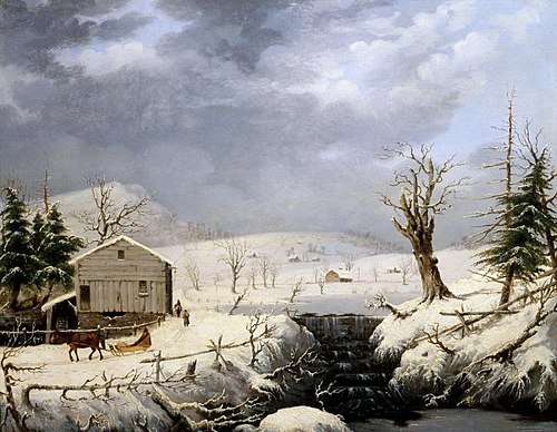 Winter in New England, 1851, George Henry Durrie