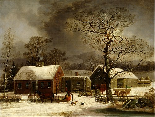 Winter Scene in New Haven, Connecticut, 1858, George Henry Durrie