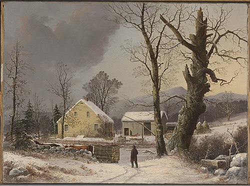 Winter Landscape, 1859, George Henry Durrie