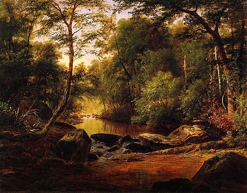 A River Landscape, 1870, George Hetzel