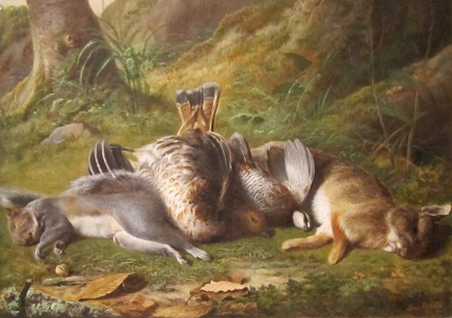 Still Life with Trophy of Game, 1865, George Hetzel