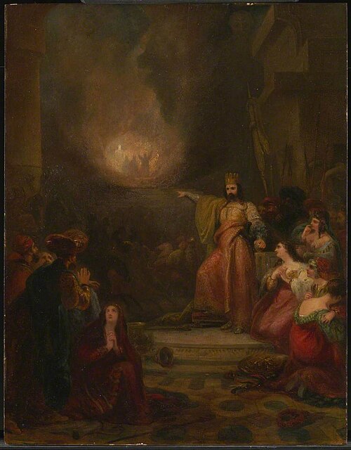 The Burning Fiery Furnace, 1832, George Jones