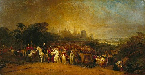 Lucknow: Evening. The Sufferers Besieged at Lucknow, Rescued by General Lord Clyde; November, 1869, George Jones