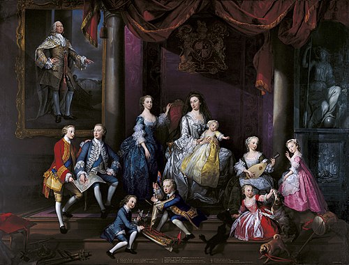 The Family of Frederick, Prince of Wales, 1751, George Knapton
