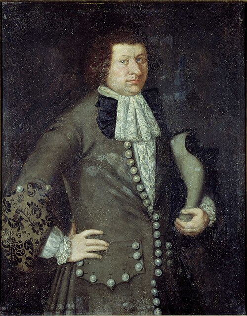 Portrait of Christen Hansen Smidt, 1687, Peder Joensen