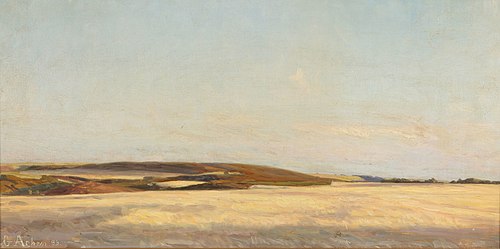 View of a landscape., 1899, Georg Nicolai Achen