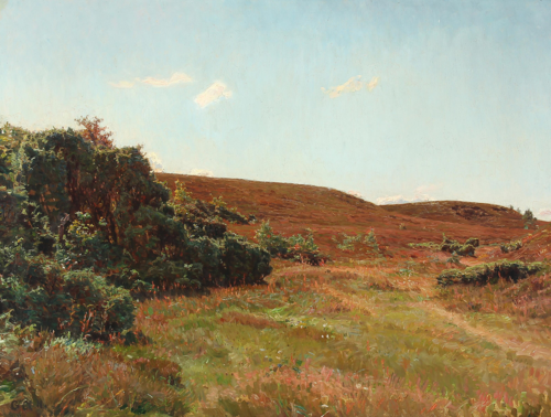 Landscape with heather hills., 1911, Georg Nicolai Achen