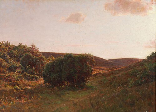 A landscape with heather hills., 1911, Georg Nicolai Achen