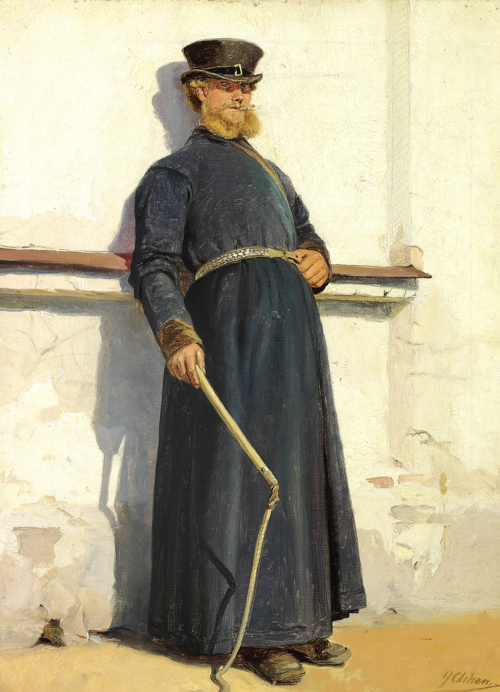 A coachman., 1895, Georg Nicolai Achen
