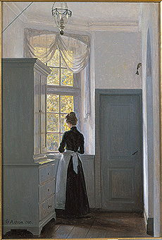 The Dream Window in the Old Liselund Castle, 1903, Georg Nicolai Achen