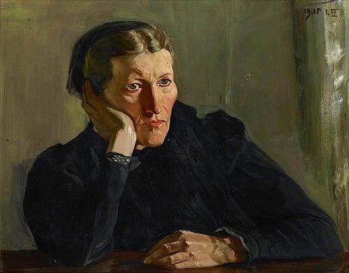 Portret matki, 1905, Wincenty Wodzinowski