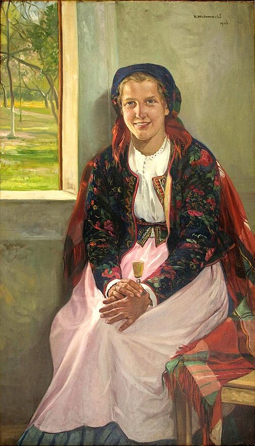Portret góralki (Piękna Zośka), 1904, Wincenty Wodzinowski