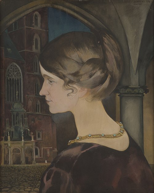 Portrait of Maria Sobolewska, 1918, Kazimierz Sichulski