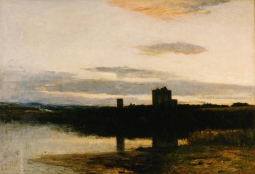 Spynie Castle and Loch, 1866, George Reid