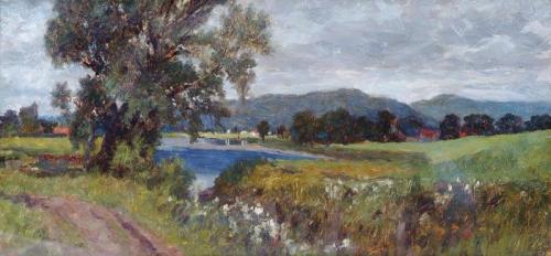 Landscape with Lake, , George Reid