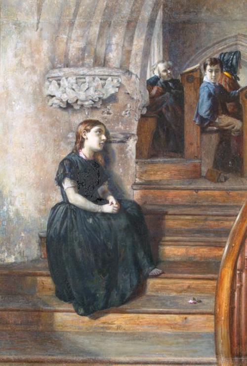 The Orphan (Hearing The Word) - Sir George Reid, 1866, George Reid