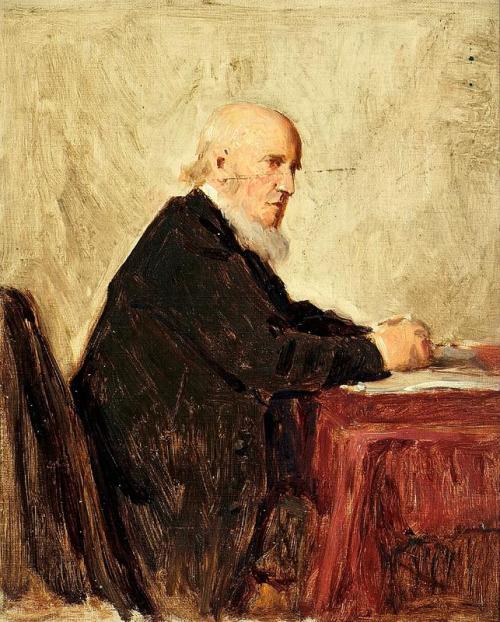 Minister Seated At Table, , George Reid