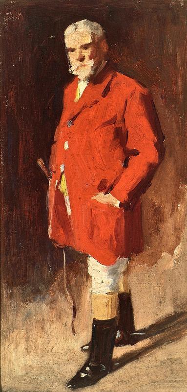 Elderly Bearded Gentleman In Hunting Attire, , George Reid