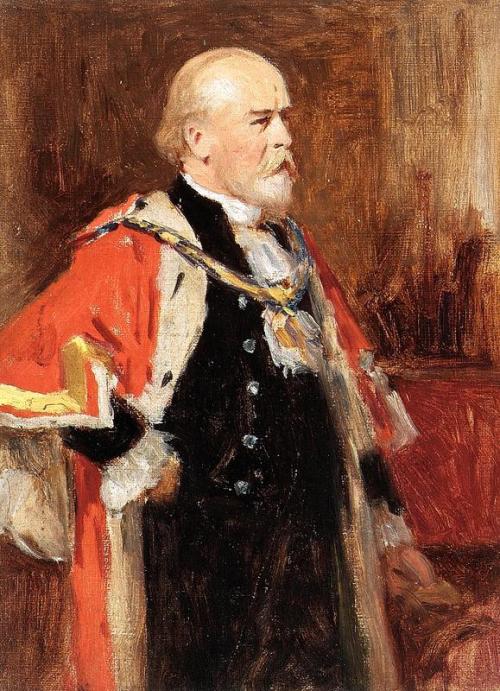 Sir James Hoy (1837-1908), Lord Mayor of Manchester, 1902, George Reid
