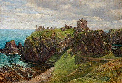 Dunnotar Castle, Aberdeenshire, 1864, George Reid
