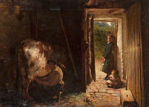 Milking Time, 1878, George Reid