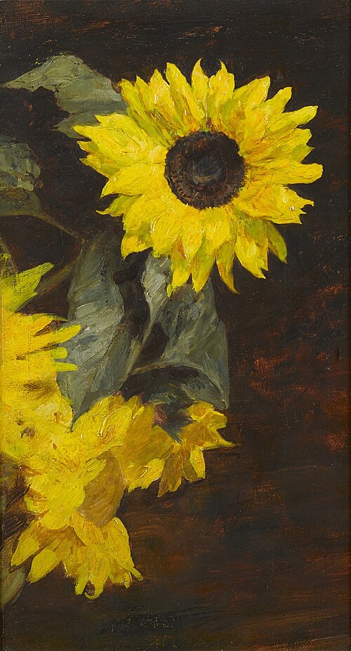 Study of Sunflowers, , George Reid