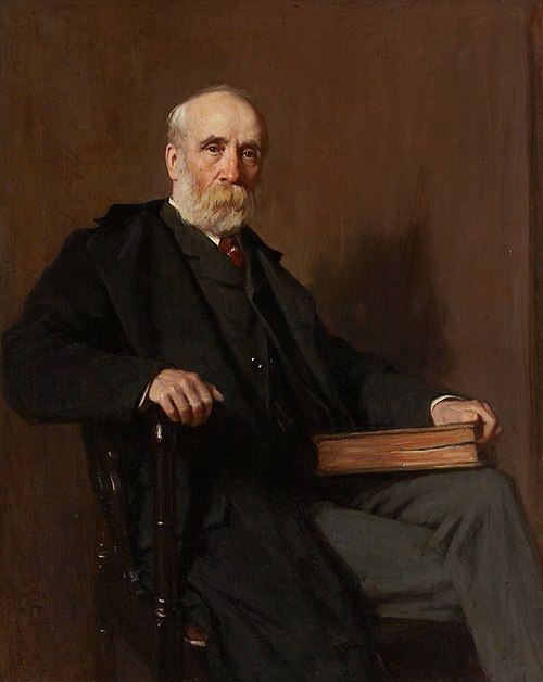 Portrait of Sir Arthur Mitchell (1826-1909), Scottish doctor., 1896, George Reid