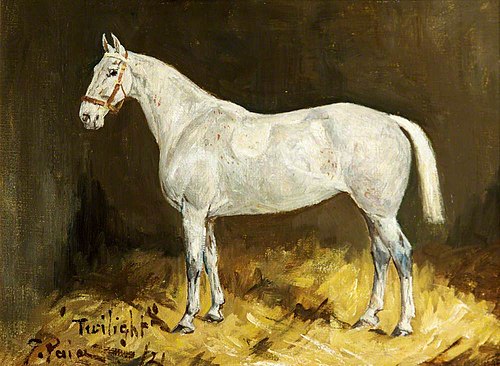 A Grey Mare, 'Twilight', 1921, George Richard Pain