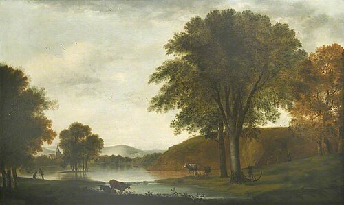 Swanbourne Lake, Arundel Park, 1750, George Smith