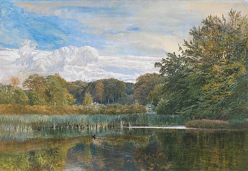 The Mill Pond, Evelyn Woods, 1860, George Vicat Cole