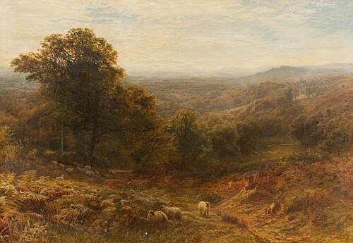 Noon on the Surrey Hills, 1872, George Vicat Cole