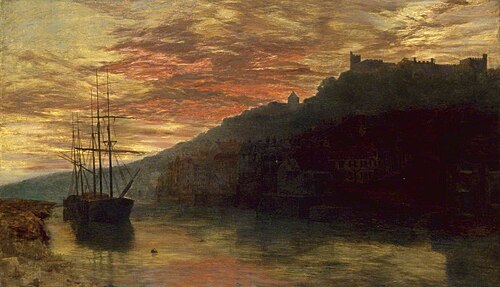 Arundel, West Sussex, at Sunset, 1872, George Vicat Cole