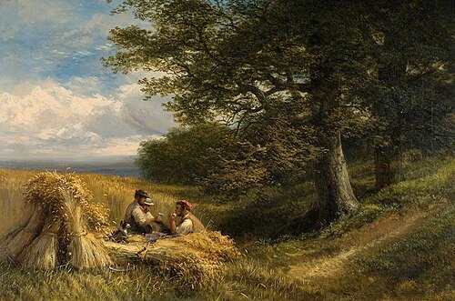 The Harvesters, 1881, George Vicat Cole
