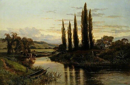 On the Thames, 1883, George Vicat Cole