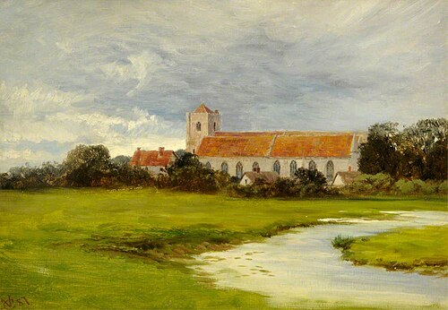 Dorchester Abbey, Oxfordshire, 1887, George Vicat Cole