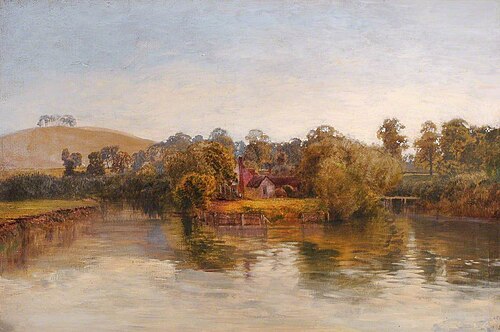 Sinodun Hill from Day's Lock, 1871, George Vicat Cole