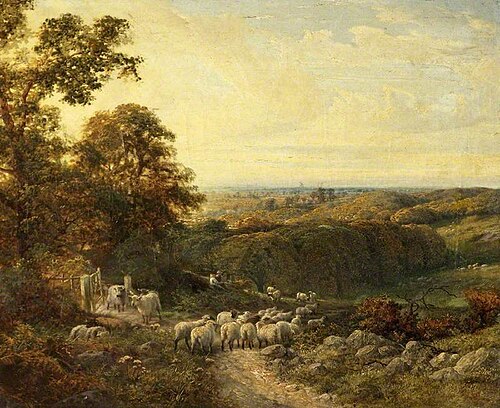 Surrey Hills, Looking Towards Guildford, , George Vicat Cole