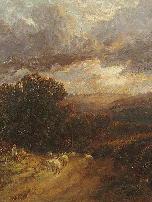 Sheep at Dusk, , George Vicat Cole