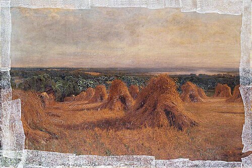 Distant Landscape with Haystacks, , George Vicat Cole