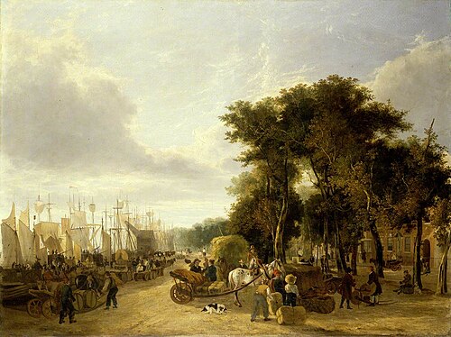 Yarmouth Quay, Norfolk, 1823, George Vincent