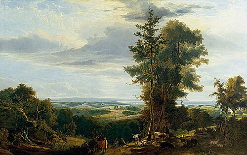 A Distant View of Pevensey Bay, the Landing Place of King William the Conqueror, 1824, George Vincent