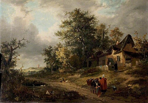 Landscape with Cottages and Tinker, 1828, George Vincent