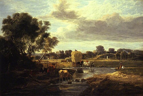 Trowse Meadows, near Norwich, 1828, George Vincent