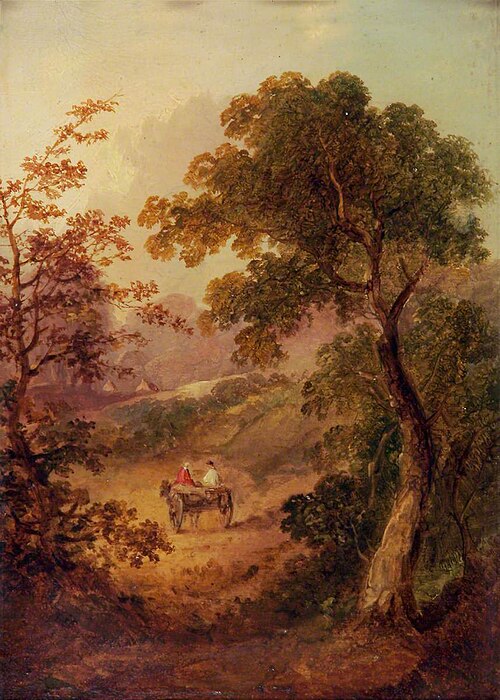 Landscape with a Cart, , George Vincent